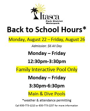 Back to School WP hours